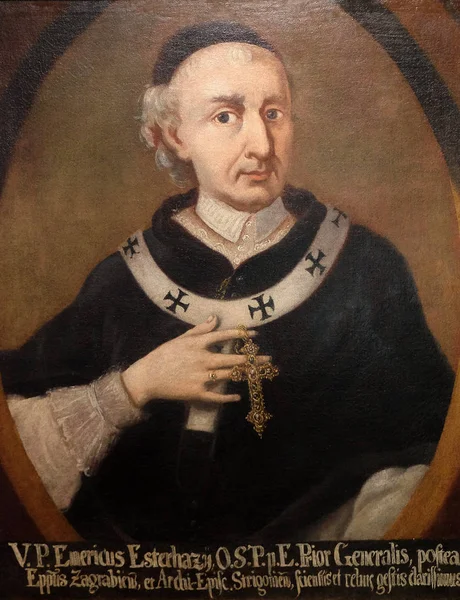 Emeric Esterhazy, Bishop of Zagreb and Archbishop of Esztergom — Stock Photo, Image