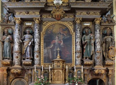 Ana sunak Krapina, Hırvatistan'daki İskenderiye Saint Catherine Kilisesi içinde