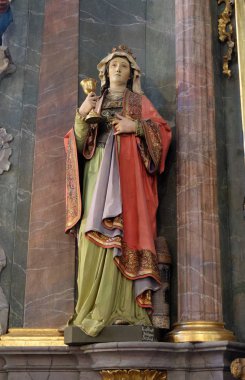 Saint Barbara heykeli