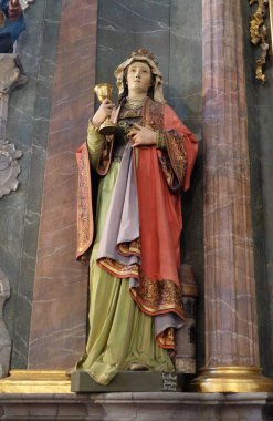 Saint Barbara heykeli