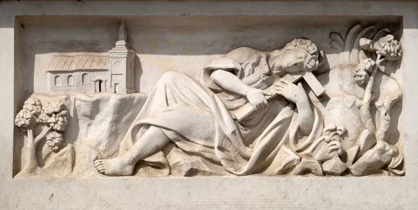 Pestmonument auf dem Hauptplatz der Stadt Maribor in Slowenien — Stockfoto