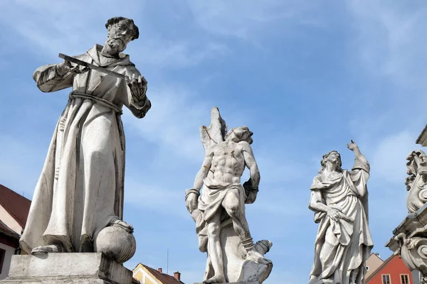 Saints Francis of Assisi, Sebastian and James — Stock Photo, Image