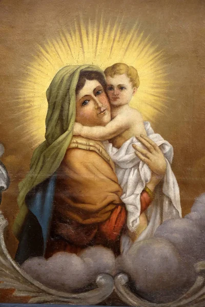 Virgin Mary with baby Jesus — Stock Photo, Image