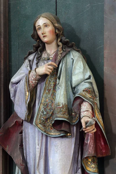 Saint Apollonia heykeli — Stok fotoğraf