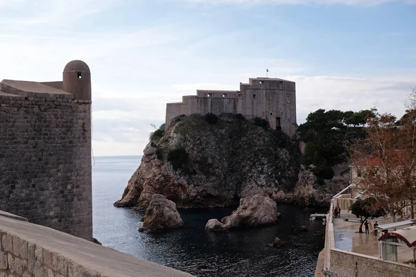 Forte Lovrijenac o fortezza di San Lorenzo a Dubrovnik — Foto Stock