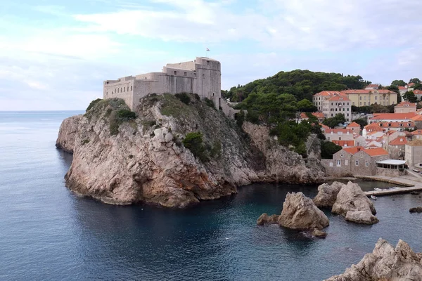 Fort Lovrijenac eller St. Lawrence fästning i Dubrovnik — Stockfoto