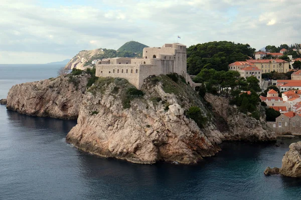 Forte Lovrijenac Fortezza San Lorenzo Dubrovnik Croazia — Foto Stock