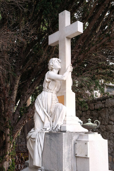 Boninovo cemetery in Dubrovnik