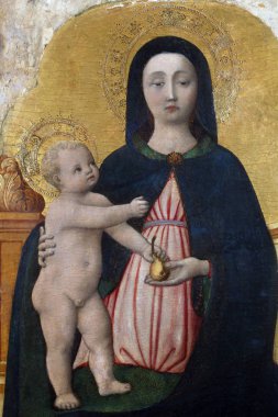 Antonio Vivarini: Meryem ve çocuk, Mihrabını Euphrasian Basilica Porec, Hırvatistan