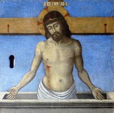 Girolamo da Santa Croce: Imago Pietatis, kutsal bakire Meryem Vis, Hırvatistan varsayım kilisede Tabernacle 