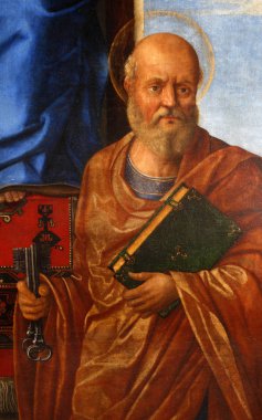 Girolamo da Santa Croce: Saint Peter Havari, Mihrabını kilise kutsal bakire Meryem Vis, Hırvatistan varsayım 