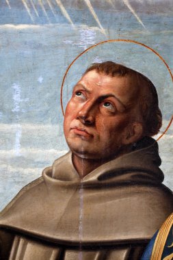 Girolamo da Santa Croce: St. Antuan, Mihrabını Fransisken Kilisesi Kosljun, Hırvatistan