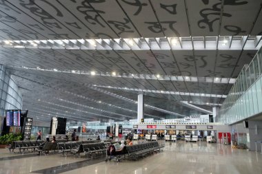 Netaji Subhas Chandra Bose Uluslararası Havaalanı, Kolkata (Calcutta), Hindistan 12 Şubat 2016.