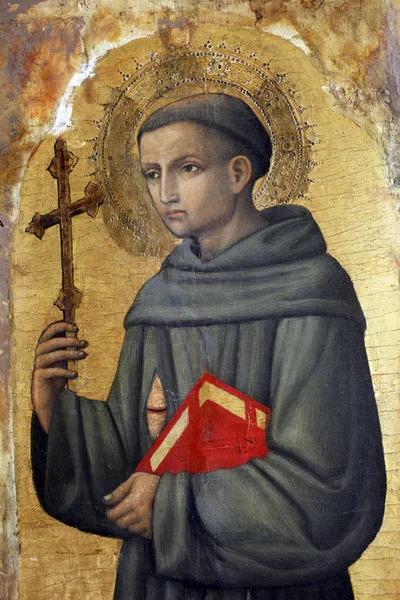 Antonio Vivarini Αγίου Φραγκίσκου Της Ασίζης Altarpiece Στην Euphrasian Βασιλική — Φωτογραφία Αρχείου