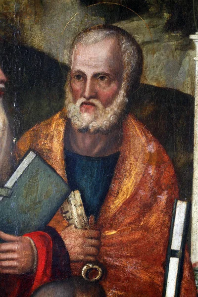 Francesco Bissolo Świętego Piotra Wystawiony Wielki Renesans Mistrzów Chorwacji Otwarty — Zdjęcie stockowe