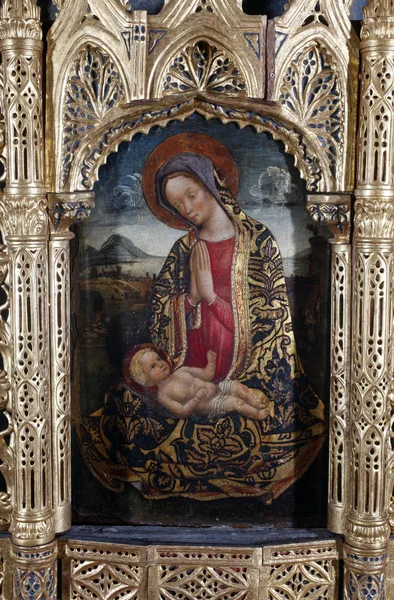 Quirizio Murano Madonna Child Expuesta Gran Renacimiento Los Maestros Croacia —  Fotos de Stock