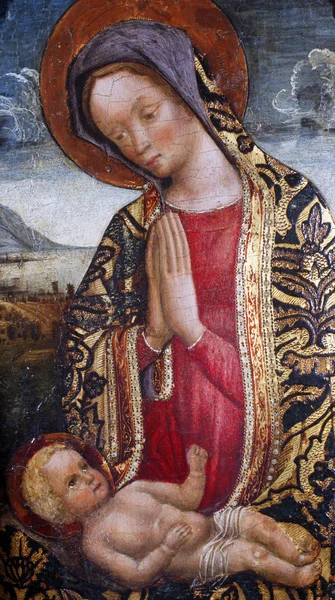 Quirizio Murano Madonna Child Exhibited Great Masters Renaissance Croatia Opened — Stock Photo, Image