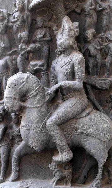 Revanta Från 1000 Talet Basalt Bihar Utsatt Indian Museum Kolkata — Stockfoto