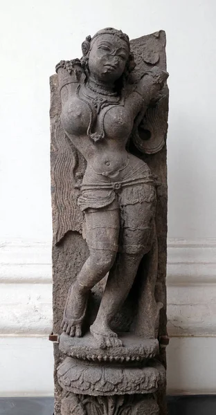 Salabhanjika Xiii Khondalite Konark Odisha Teraz Wystawiony Muzeum Indian Kalkucie — Zdjęcie stockowe