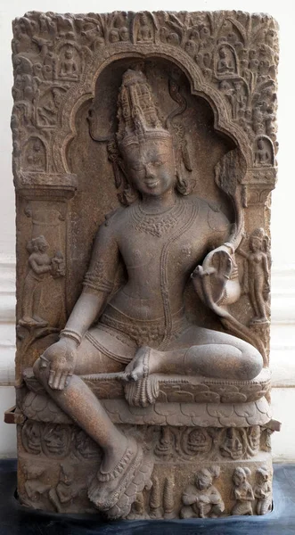 Avalokitesvara Del Secolo Trovata Khondalite Kendrapara Orissa Ora Esposta Museo — Foto Stock