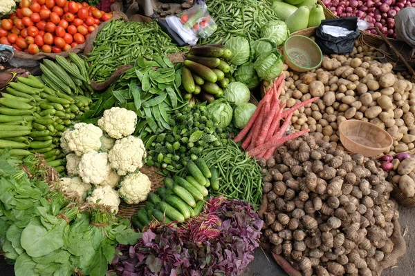 Mercato Delle Verdure Calcutta India — Foto Stock