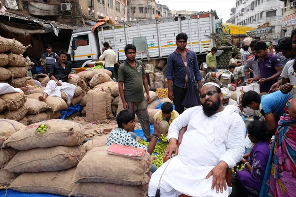 Atmosfären Fruktmarknaden Morining Tid Kolkata Indien Den Februari 2016 — Stockfoto