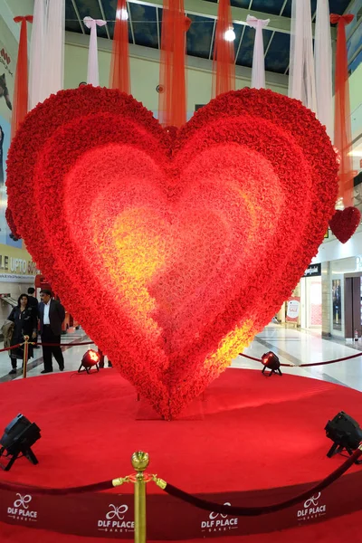 Valentine Day Select Citywalk Saket Delhi One Most Popular Shopping — Stock Photo, Image