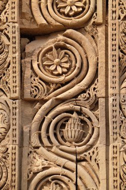 Delhi, Hindistan Minar Qutab oyma taş 
