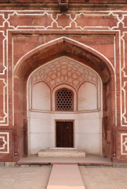 Mimari detay Humayuns mezar içinde inşa emre Banu başladı tarafından 1565-72, Delhi, India