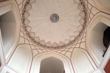 Mimari detay Humayuns mezar içinde inşa emre Banu başladı tarafından 1565-72, Delhi, India.