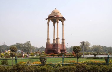 George V Hindistan kapı, Delhi, Hindistan, gölgelik.