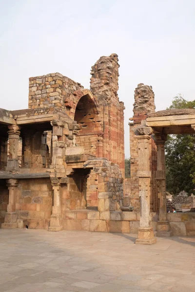 Complejo Qutab Minar Delhi India — Foto de Stock