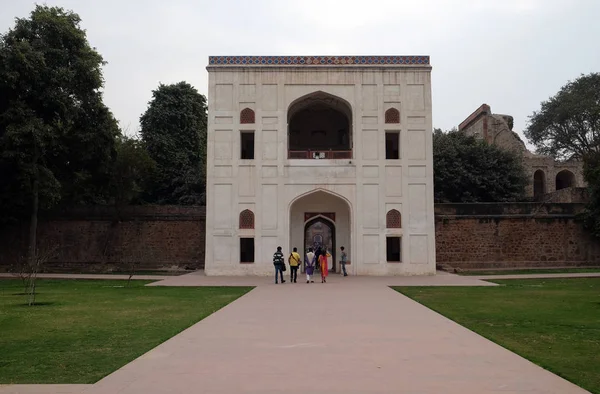 Entrada Túmulo Humayun Darwaza Delhi Índia — Fotografia de Stock