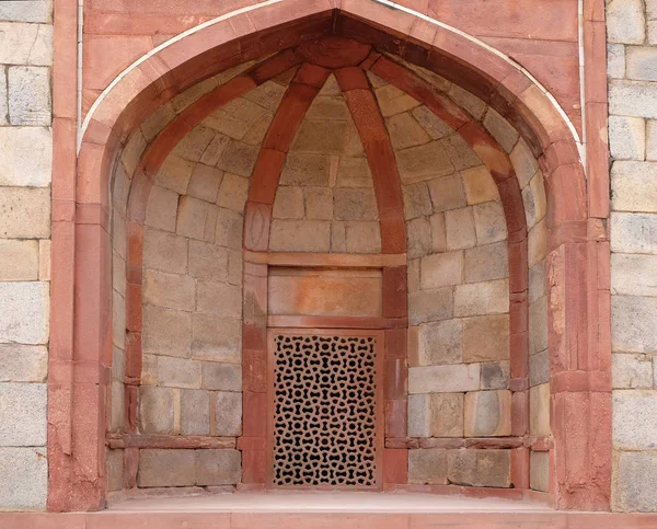 Architektura Detail Uvnitř Humayun Tomb Postaven Hamida Banu Začal Roce — Stock fotografie