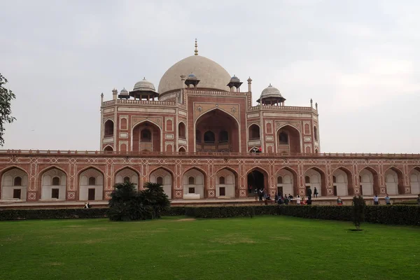 Гробниця Хумаюна Побудований Hamida Бану Почалося 1565 Делі Індія — стокове фото