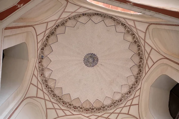 Dettaglio Architettura All Interno Della Tomba Humayun Costruita Hamida Banu — Foto Stock