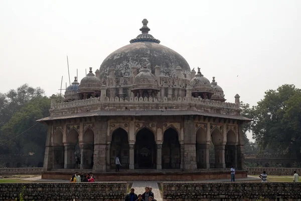 Tombeau Isa Khan Complexe Funéraire Humayun Delhi Inde — Photo