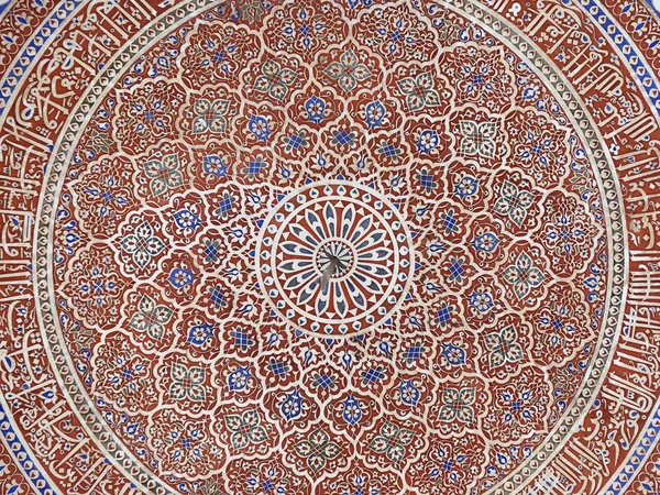 Isa Khan Mezarı Tavanda Detayını Humayuns Mezar Kompleksi Delhi India — Stok fotoğraf