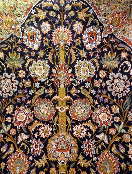 Carpet Wool Silk Classical Design Delhi India — Stock Photo, Image