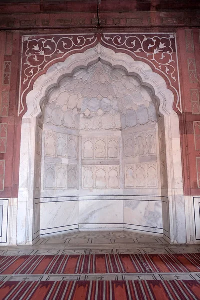 Spectacular Architecture Great Friday Mosque Jama Masjid Delhi India — Stock Photo, Image