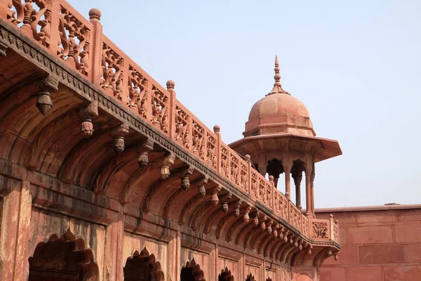 Puerta Taj Mahal Corona Palacios Mausoleo Mármol Blanco Marfil Orilla —  Fotos de Stock