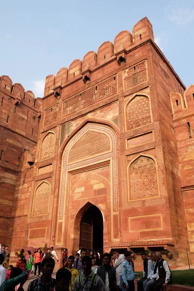 Amar Singh Gate Agra Fort Património Mundial Unesco Agra Uttar — Fotografia de Stock