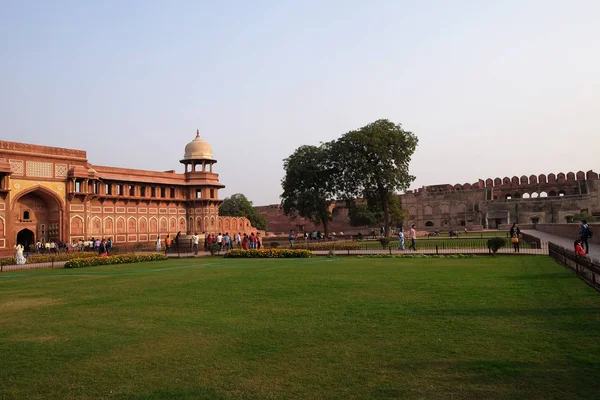 Red Agra Fort Agra Uttar Pradesh Unesco Welterbe Indien — Stockfoto