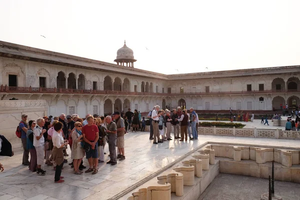 Rode Agra Fort Agra Uttar Pradesh Unesco Wereld Erfgoed Site — Stockfoto