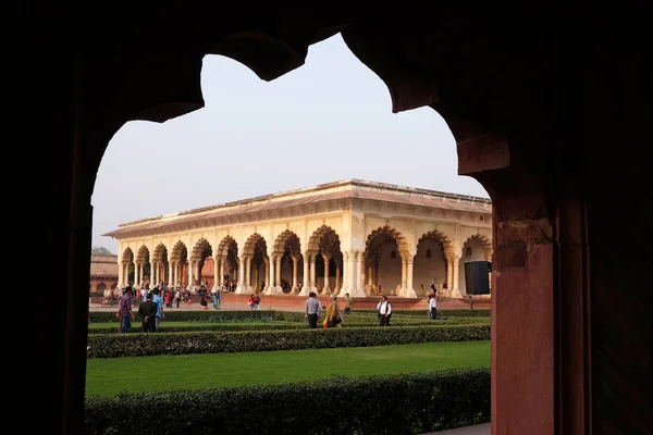 Diwan Oder Saal Der Öffentlichen Audienz Auf Der Agra Fort — Stockfoto