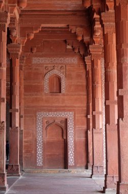 Babür İmparatoru Ekber Fatehpur Sikri, Uttar Pradesh, Hindistan tarafından inşa tarihi şehir.