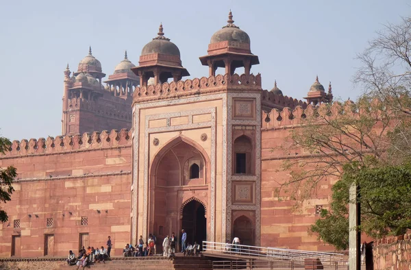 Babür İmparatoru Ekber Fatehpur Sikri, Uttar Pradesh, Hindistan tarafından 15 Şubat 2016 üzerinde inşa tarihi şehir.