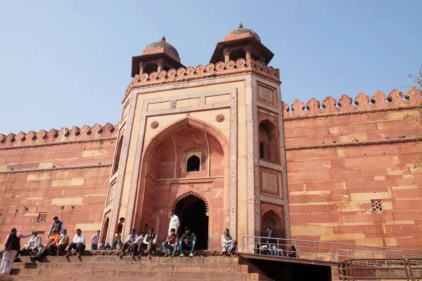 Cidade Histórica Construída Pelo Imperador Mogol Akbar Fatehpur Sikri Uttar — Fotografia de Stock