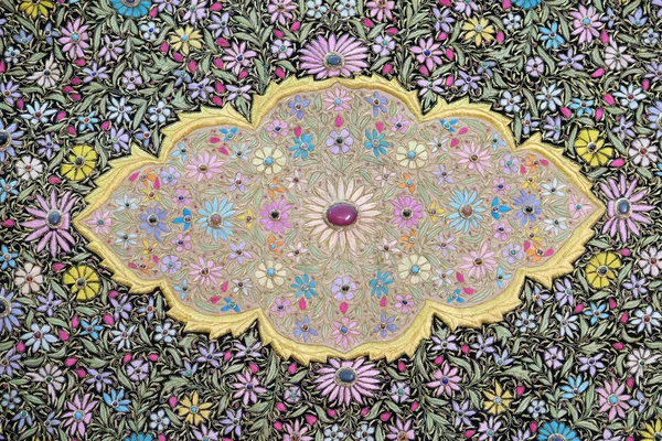 Красивый Красочный Дизайн Ткани Выставке Сувенирном Магазине Фатехпур Сикри Уттар — стоковое фото