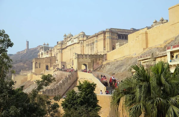 Amber Fort Jaipur Rajasthan India Februari 2016 — Stockfoto